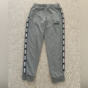 UNISEX PUMA SWEAT PANTS JOGGER GRAY